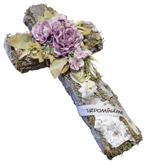 Dekorace na hrob křížek ph2820