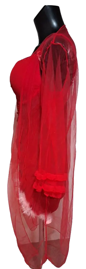 Maska kostým Vánoční sexy šaty ph2913