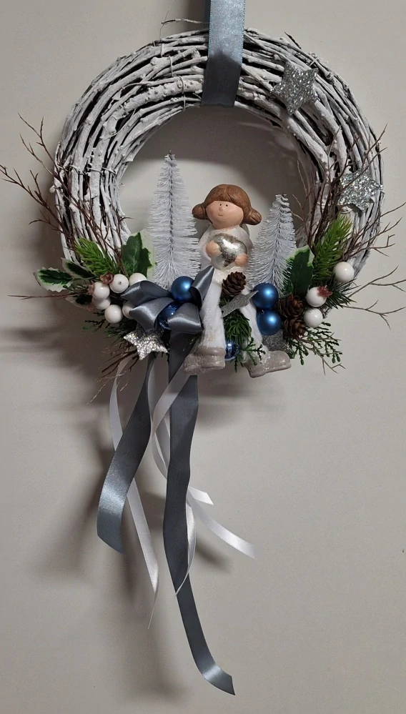 Vánoční věnec na dveře ph4952