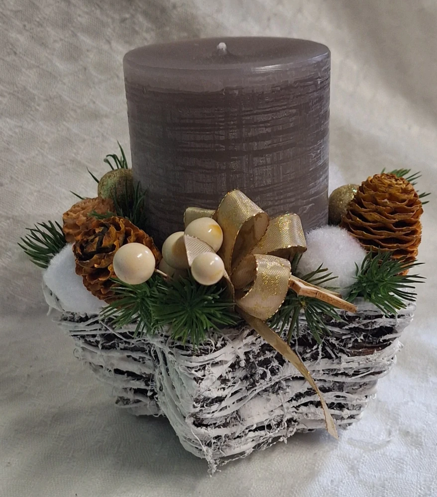 Vánoční svícen hvězda ps3594