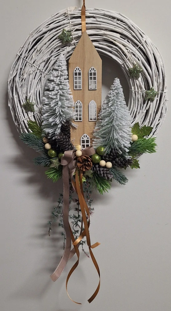 Vánoční věnec na dveře ps3689