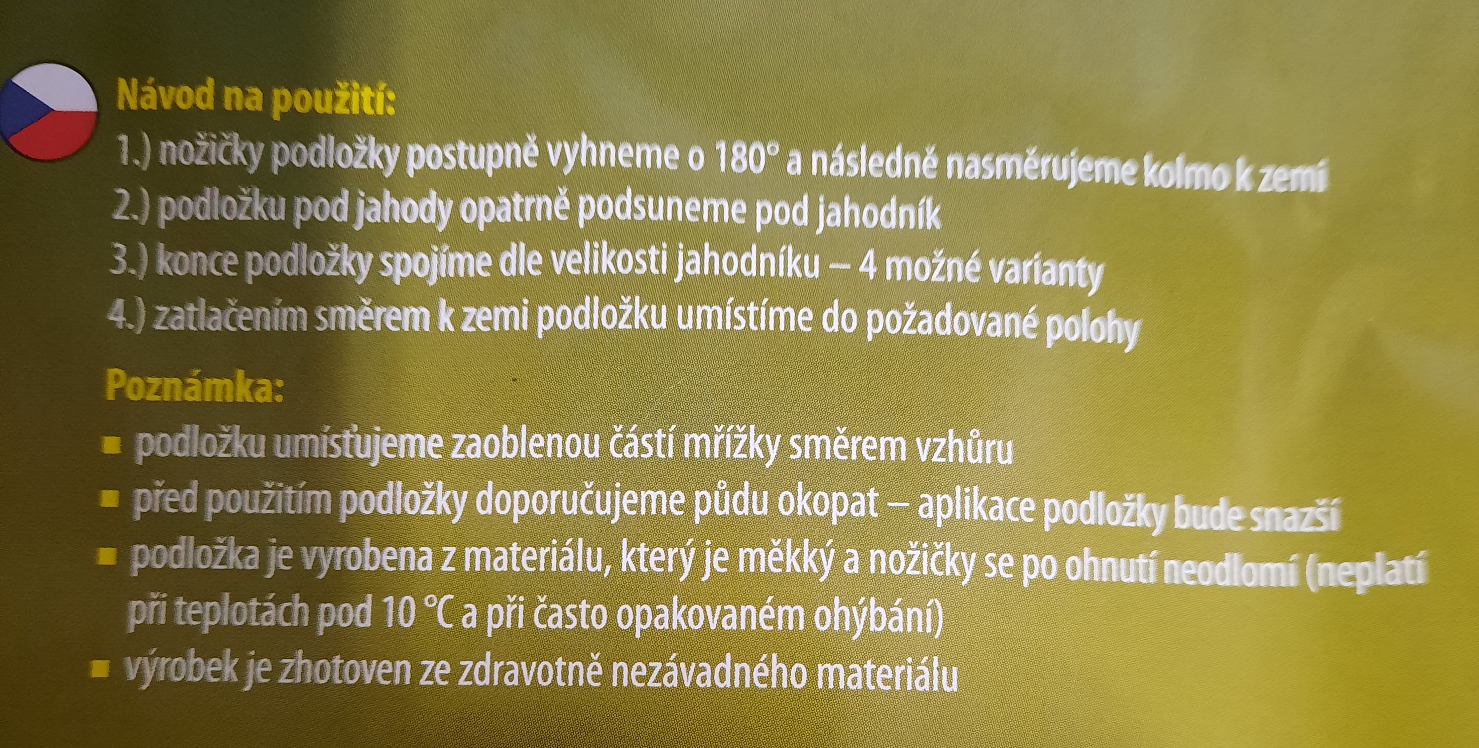 Podložka pod jahody ps2386