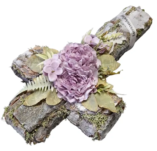 Dekorace na hrob křížek ph2820