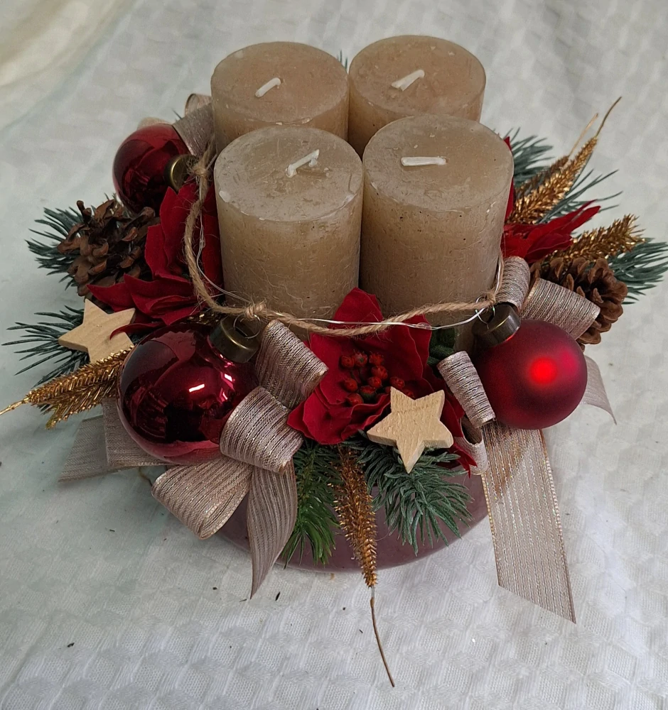 Adventní svícen /věnec ps3556