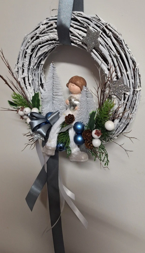 Vánoční věnec na dveře ph4952