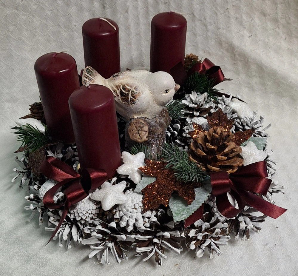 Adventní věnec ptáček ps3657