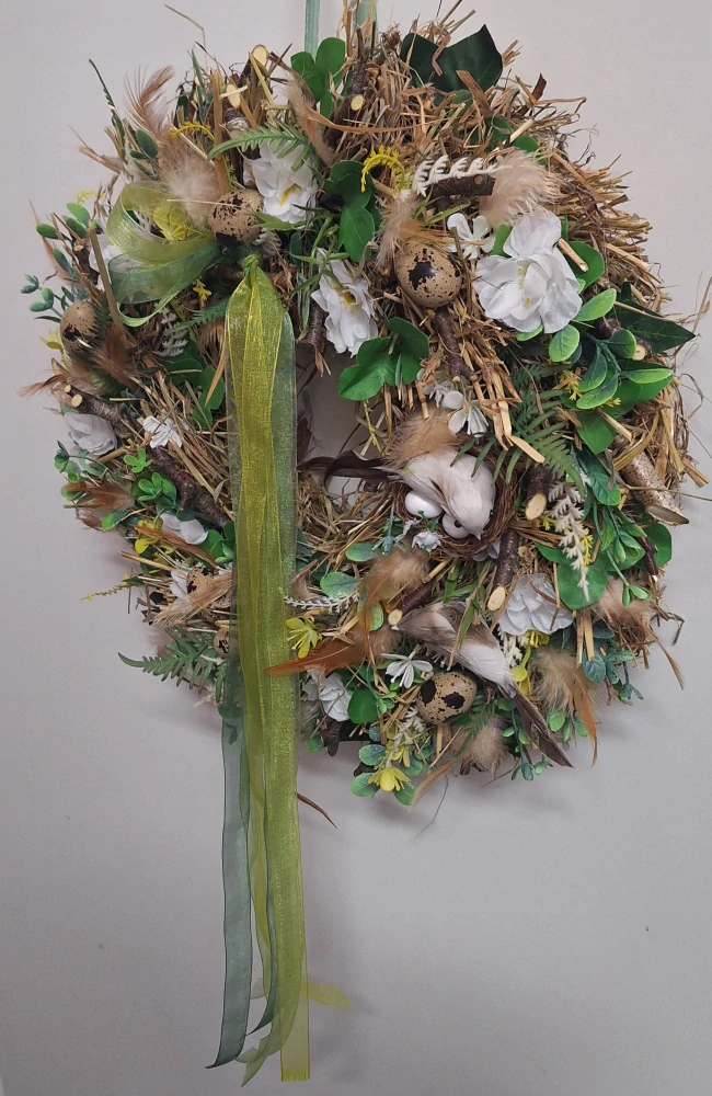 Velikonoční věnec na dveře Přírodní jaro ps3762