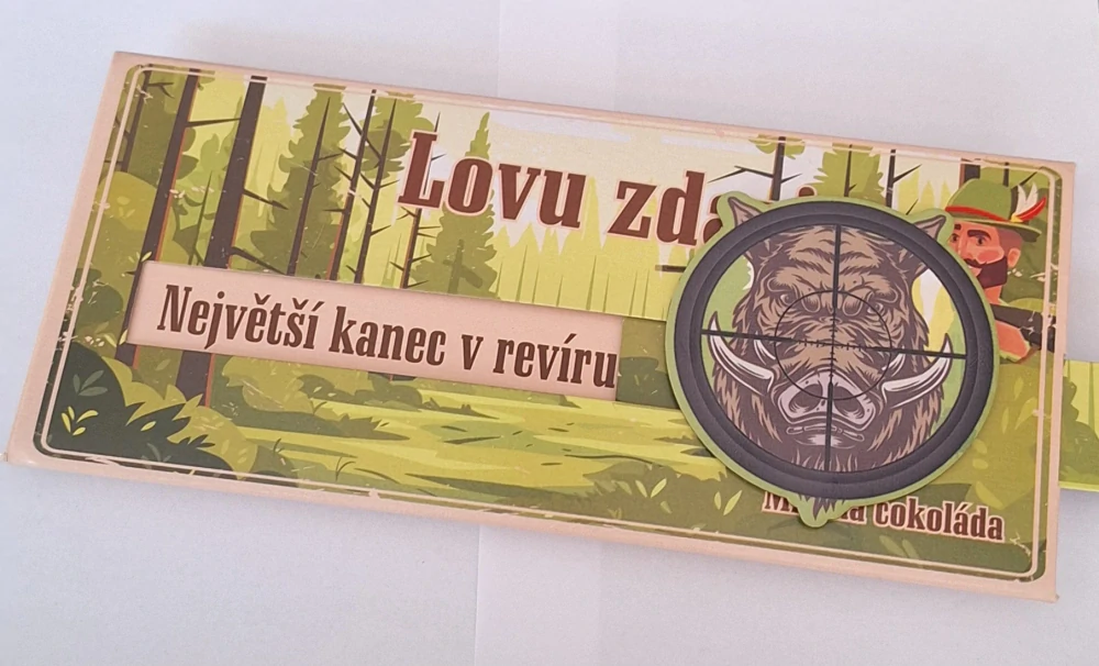 Interaktivní čokoláda Lovu zdar – kanec s překvapením