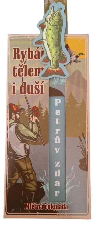 Interaktivní čokoláda pro rybáře – Rybář tělem i duší