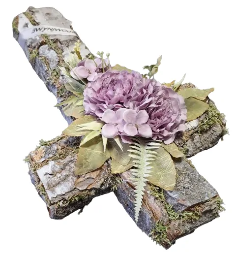 Dekorace na hrob křížek ph2820