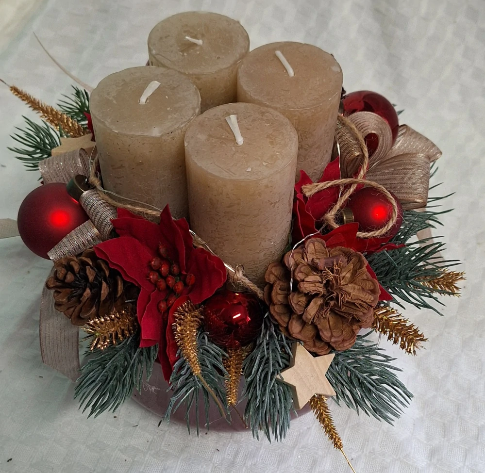 Adventní svícen /věnec ps3556