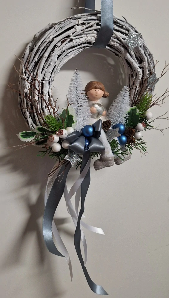 Vánoční věnec na dveře ph4952