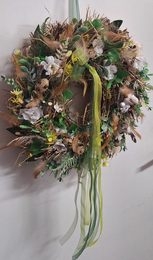 Velikonoční věnec na dveře Přírodní jaro ps3762