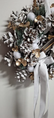 Vánoční věnec na dveře ph4837