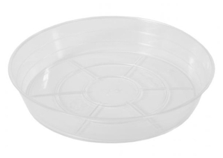 Podmiska pod květník AIR plastová transparentní 10 cm