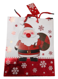 Vánoční dárková taška Santa s pytlem