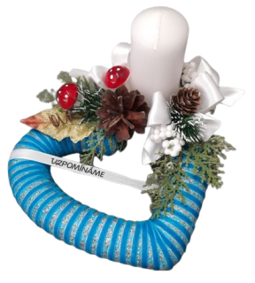 Smuteční vánoční srdíčko ps1929