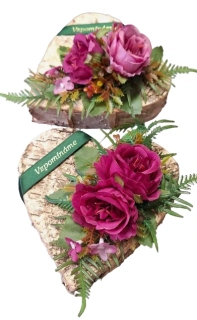 Srdce bříza na dušičky ph581