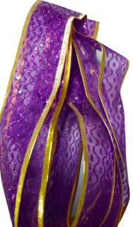 Dárková stuha fialová st15