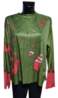 Maska kostým zombie voják ph2684