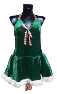 Maska kostým Vánoční šaty ph2770
