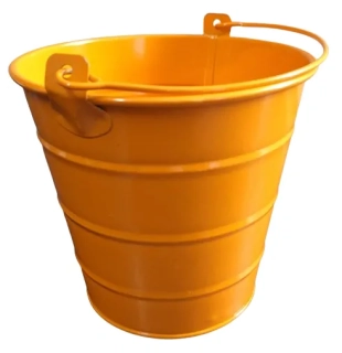 Obal na květinu plechový oranžová ph2801