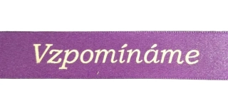 Stuha vzpomínáme fialová