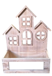 Dřevěný truhlík domky střechy ph4210