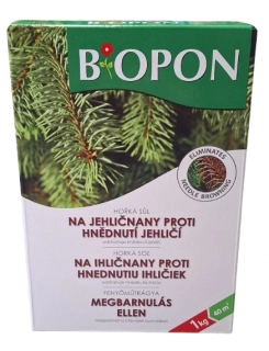 Bopon - hořká sůl proti hnědnutí jehličí