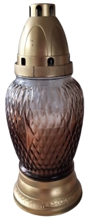 Lampa hřbitovní zlatá ps3215