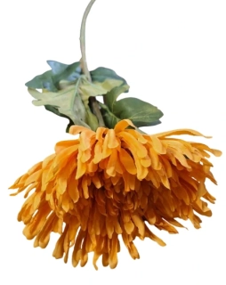 Umělá chryzantéma žluto-oranžová ph4759