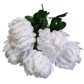 Umělá chryzantéma puget bílá ph4757