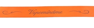 Stuha vzpomínáme oranžová ph4779