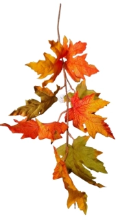 Umělá větev podzimní listí ph4795