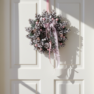 Vánoční věnec na dveře ps3543