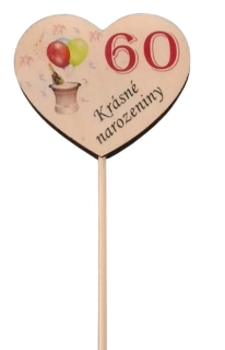 Zápich Krásné narozeniny 60 ps3627