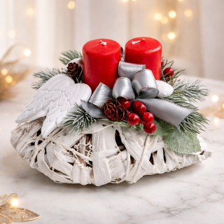 Vánoční srdíčko na hrob ps3633