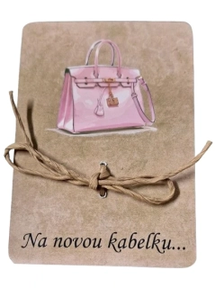 Dárkové přání na peníze "Na novou kabelku"ps3636
