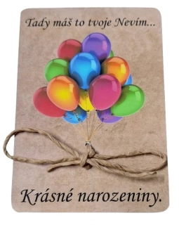 Dárkové přání na peníze "Krásné narozeniny" ps3637