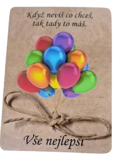 Dárkové přání na peníze "Vše nejlepší" ps3638