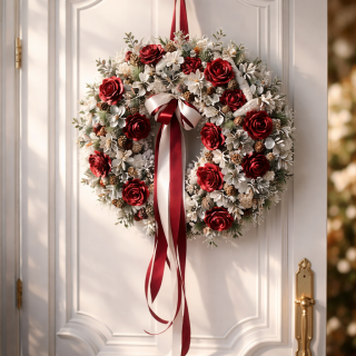 Velký vánoční věnec na dveře ps3671
