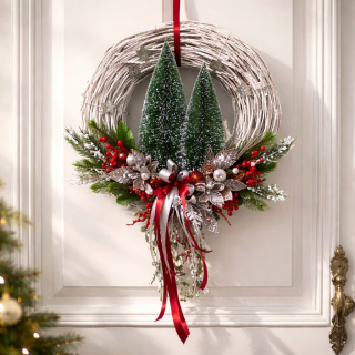 Vánoční věnec na dveře ps3688