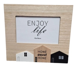 Dřevěný fotorámeček-Home sweet home ph5213