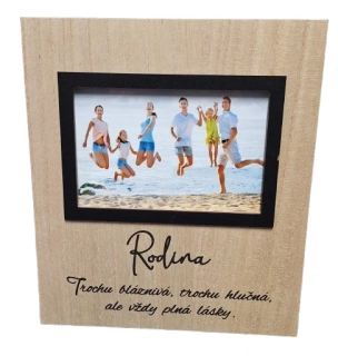 Dřevěný fotorámeček Rodina ph5214