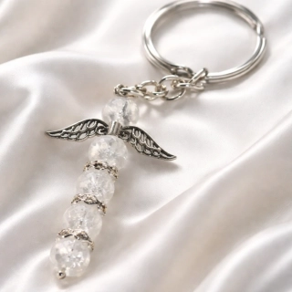 Klíčenka anděl z křišťálu ps3874