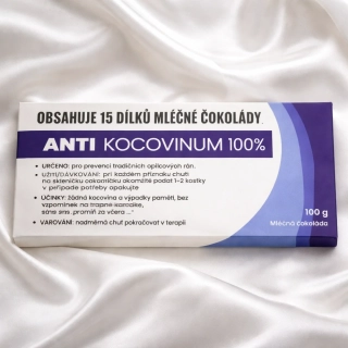 Vtipná čokoláda Anti Kocovinum 100 % – proti kocovině