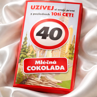 Čokoláda k 40. narozeninám ph5422