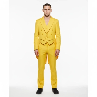 Pánský kostým žlutý oblek ph5434