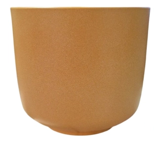 Květináč na orchidej žlutý mat 13×12 cm ph5443