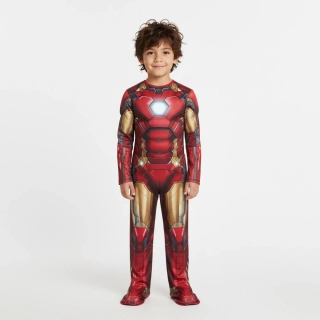 Dětský kostým superhrdina červený ph5456